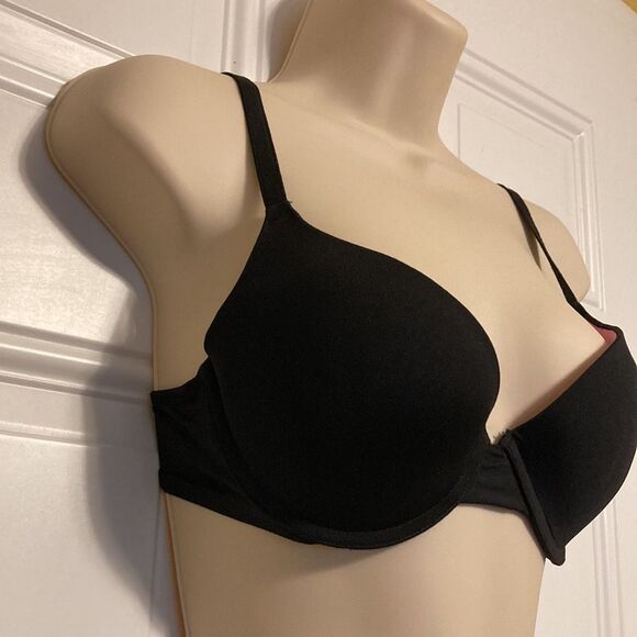 VICTORIAS SECRET PINK VS Where Everywhere Super Push Up Black Bra 34C - Picture 5 of 14